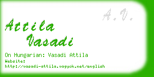 attila vasadi business card